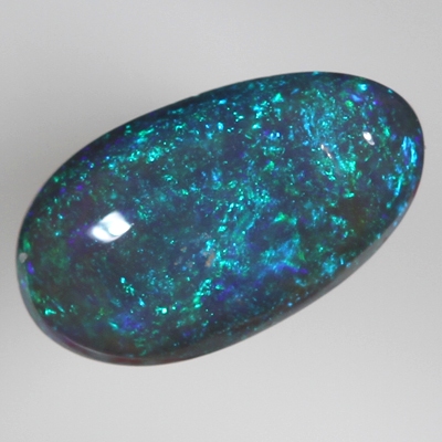 SOLID SEMI BLACK OPAL Bright green and purple sparkles